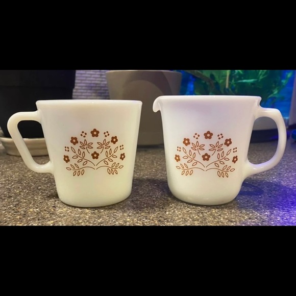 Vintage Pyrex “spring impression” coffee cream and mug. - Picture 6 of 10
